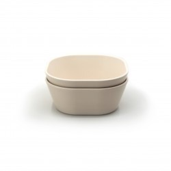 Mushie  bowl square  ivory