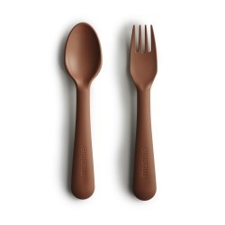 Mushie  fork spoon  caramel